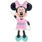 Anagram 34331 Minnie Airwalkers - Pink Dress Foil Mylar Party Balloon, 54, Multicolor, Pack of 1,10116417