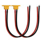 2PCS XT60E-F XT60EW-M Pigtail Cable XT60 Panel Mount Connector with 30cm 12AWG Cable for RC Drone Aircraft FPV Racing Drone (XT6