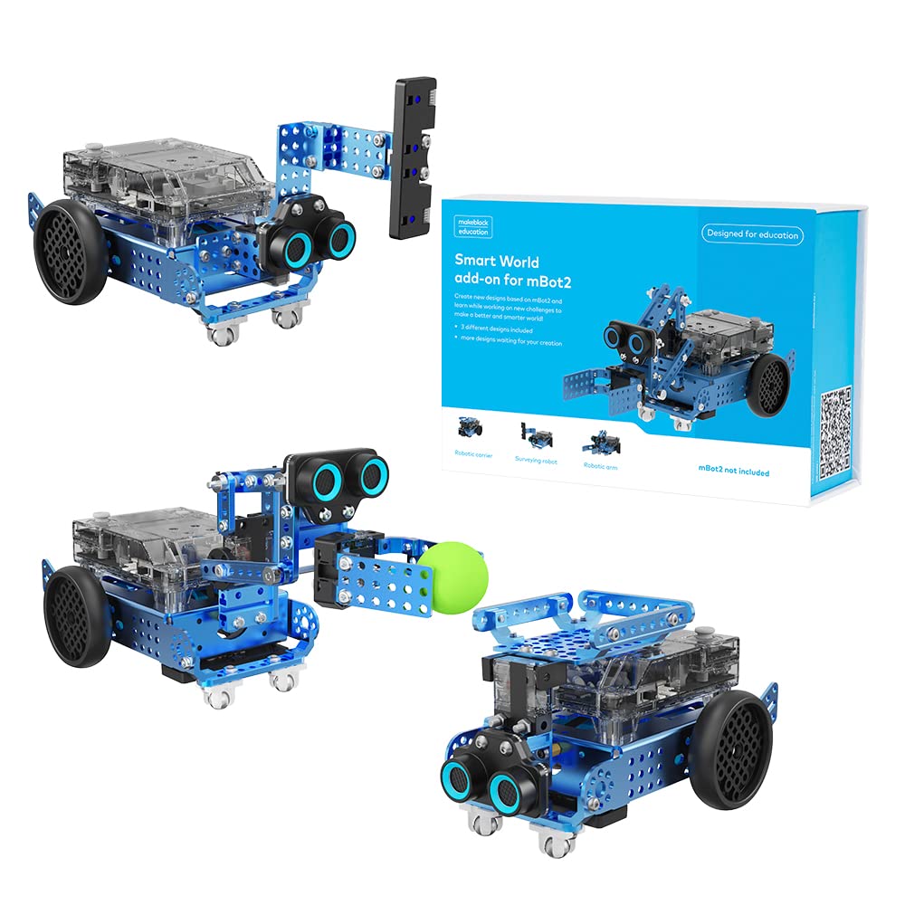 Mbot Layout Makeblock mBot Neo Add On Pack - Robotic Arm, Carrier, Surveying – Toytooth