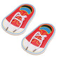 BWESOO 2 PCS Red Shoes Learning Toy Kits Learn to Tie Your Own for Kids Practical Learning Toys for Young Children Training Boar