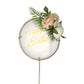 1Pcs Imported Designer Floral Happy Birthday Cake Topper