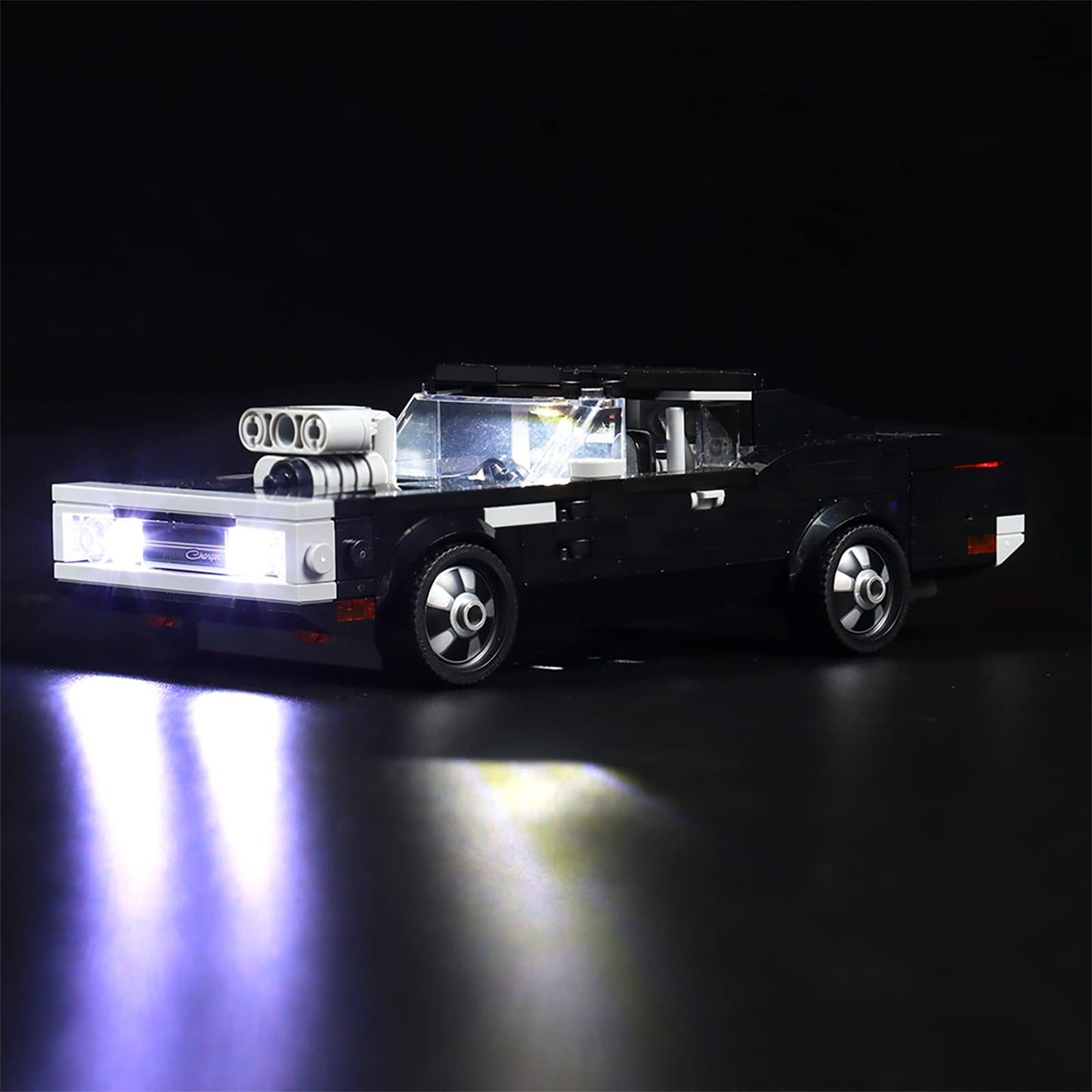 Upgraded Light Kit Compatible With Lego Speed Champions Fast & Furious 1970 Dodge Charger R/T, Lights Decoration Compatible With