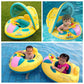 Jellydog Toy Baby Swimming Float  Baby Pool Float with Canopy  Inflatable Infant Pool Swimming Boat with Sunshade  Babies Swimming Float  Baby Pool Toy