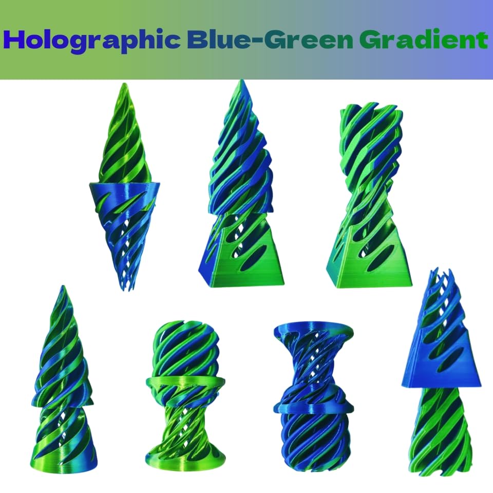 Timchess 3 Packs Impossible Cone, Spiral Cone Fidget Toy, Impossible Pyramid Passthrough 3D Printed Fidget Toys Adults, Spiral I