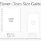 Eleven Discs Discbound Notebook, Letter Size, 1mm Poly Cover, Heavyweight Paper, 40 Margin Ruled Sheets (Black)