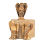 Carved Picture Jasper Gemstone Peace Angel Pocket Guardian Angelhealing Statue 2 Inch