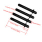 Shaluoman RC Aluminum Body Post Mounts for AXIAL 1:10 SCX10 Upgrade Parts Black Pack of 4