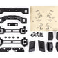 Body Conversion kit, Slash 4X4 (Includes Front & Rear Body mounts, latches, Hardware) (for Clipless mounting)