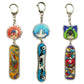 JCvCX 3pcs Dualside Skateboard Keychains Cute Skateboard Keychain Car Key Ring Tag