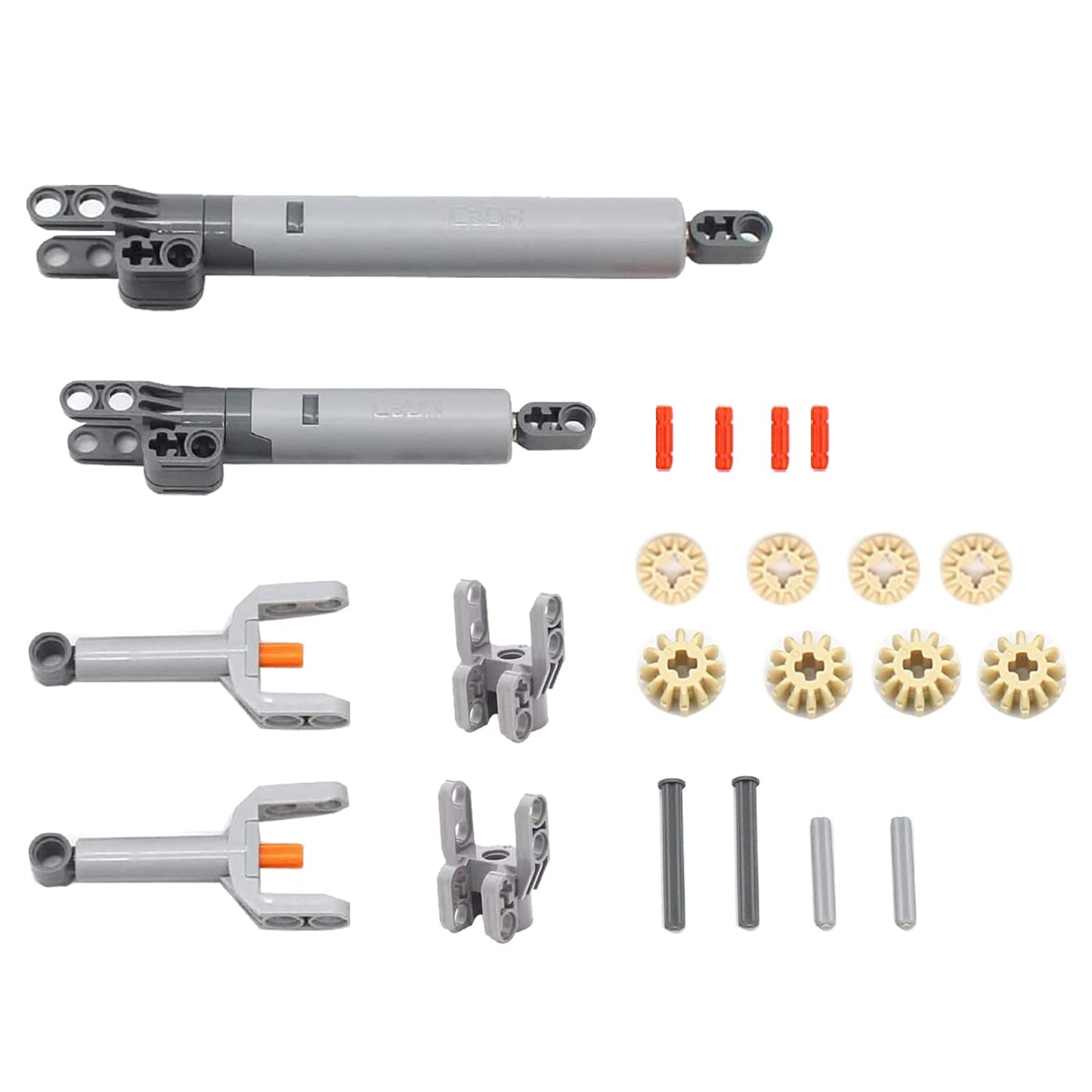 Konhaovf 22Pcs Hydraulic Pump Kit For Technic Parts Compatible With Mainstream Technic Parts, Technic Hydraulic Kit Gear And Axl
