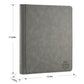 Arkeiliy enhanced Ringless Trading Card Binder - 1024 Capacity  16 Side-Loading Pockets per Page  Archival Quality Protection & Anti-Slip Spine for TCG  MTG  Sports Cards (Gray)
