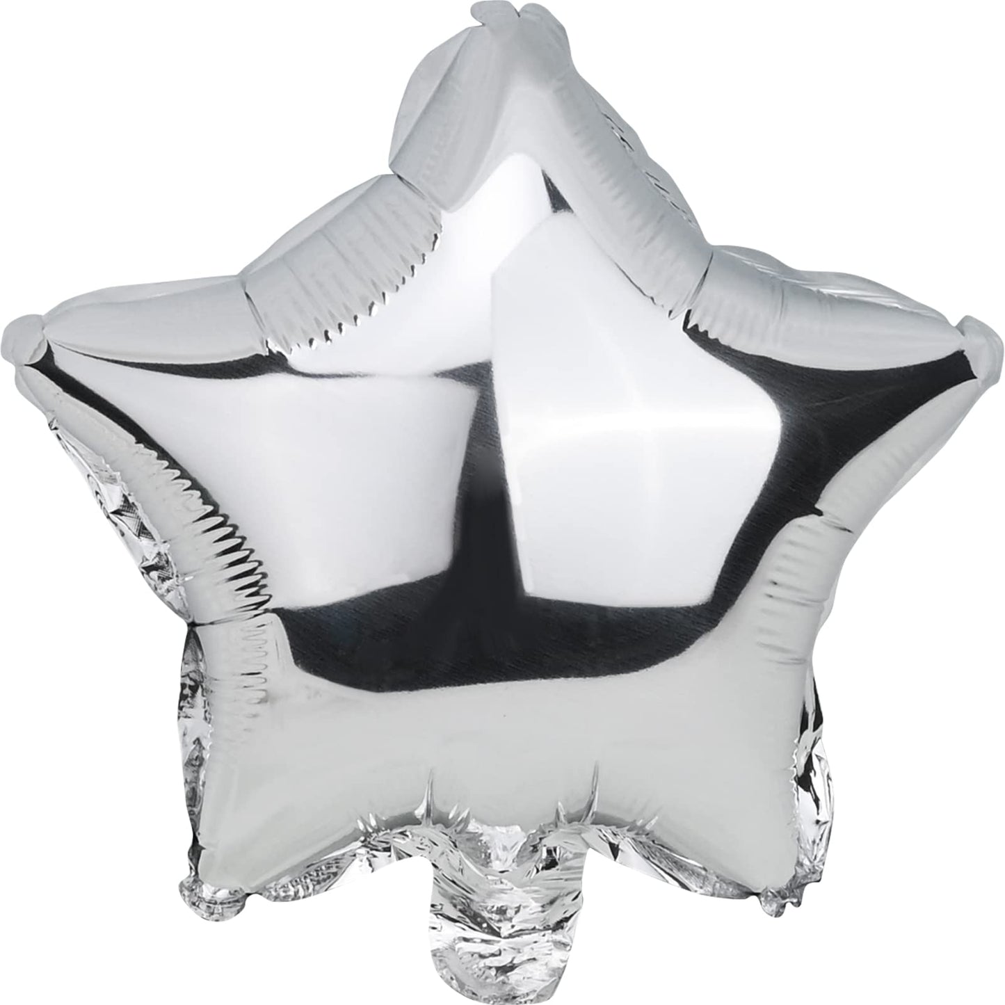 Moukiween Star Balloons,50 Pieces 10 Inch Silver Star-Shape Foil Balloons Mylar Balloons For Party Decorations