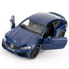 RMZ City 1:36 Diecast Benz C63 S AMG Toy Car, Blue, Pull Back, Doors Open, Kids Gift, Model 554987