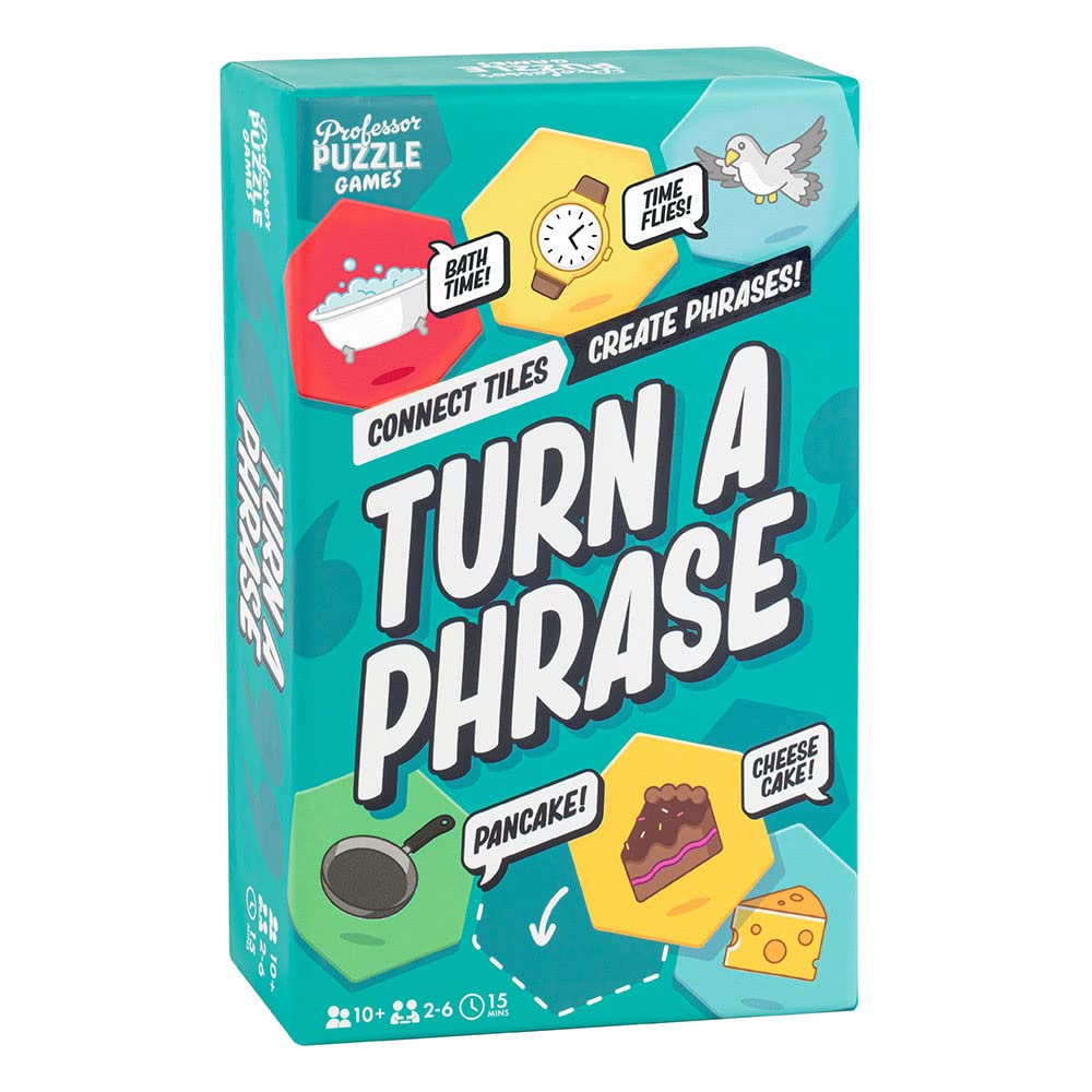 Professor PUZZLE Turn A Phrase - Connect The Tiles in This Fun Game of Words and Phrases!