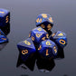 Dnd Dice Set Dark Blue Mix Black Nebula Dice For Dungeon And Dragons D&D Rpg Role Playing Games 7Pcs Polyhedral Dice With Dice B