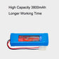GEILIENERGY 7.2V RC Battery Pack(2 Pack) 3800mAh High Capacity 6-Cell NiMH Flat Battery Pack w/Standard Tamiya Connector