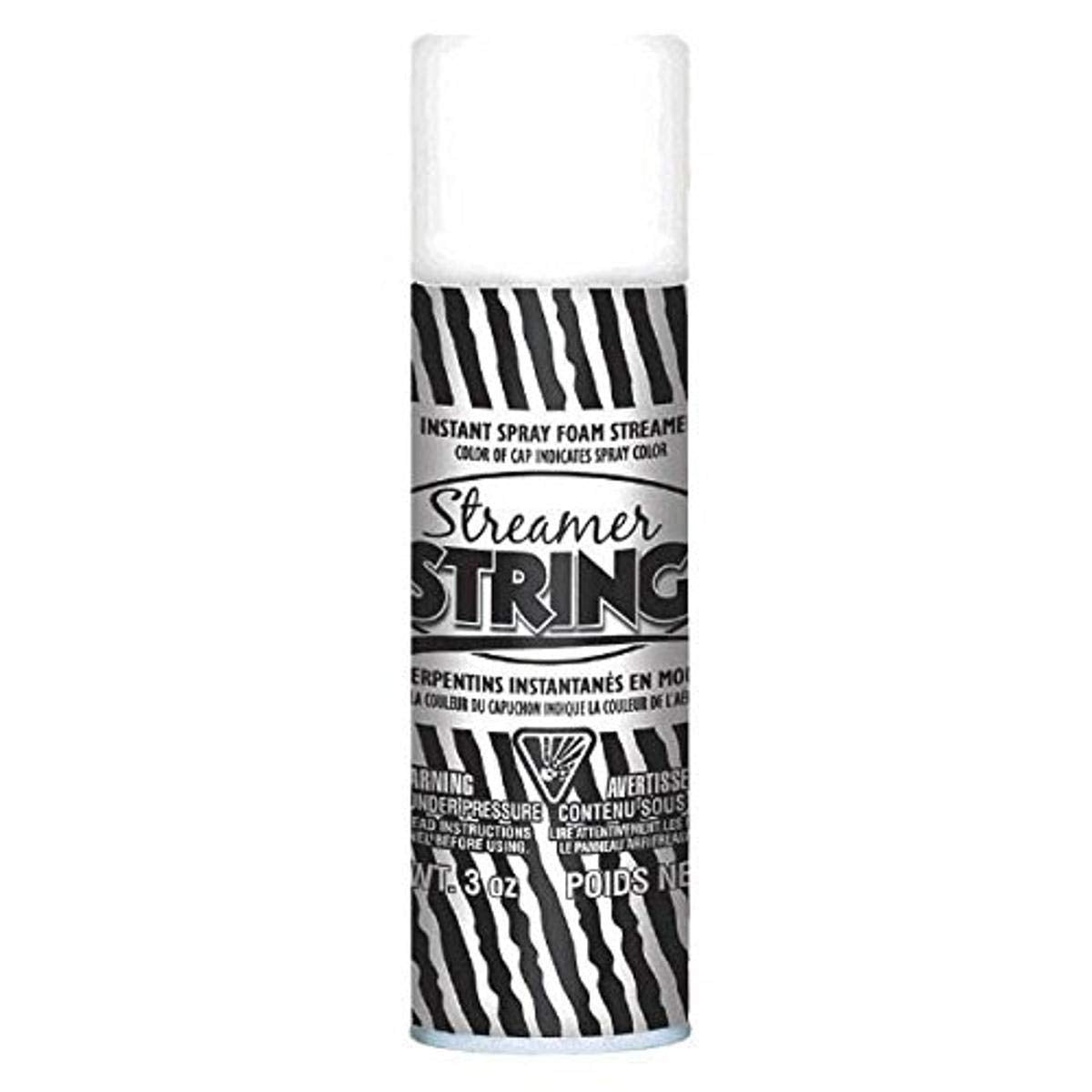 Fun Vibrant White Streamer String - 3 Oz. (1 Count) - Perfect For Indoor & Outdoor Events