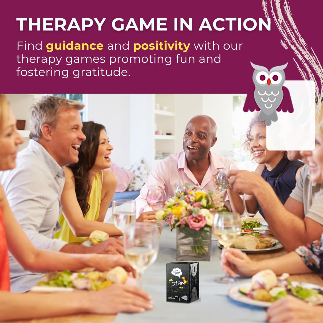 Totem Self-Esteem & Family Bonding Game - Therapy Game for Kids & Adults, 6x10x7 cm, Black, Model: totem-en-001