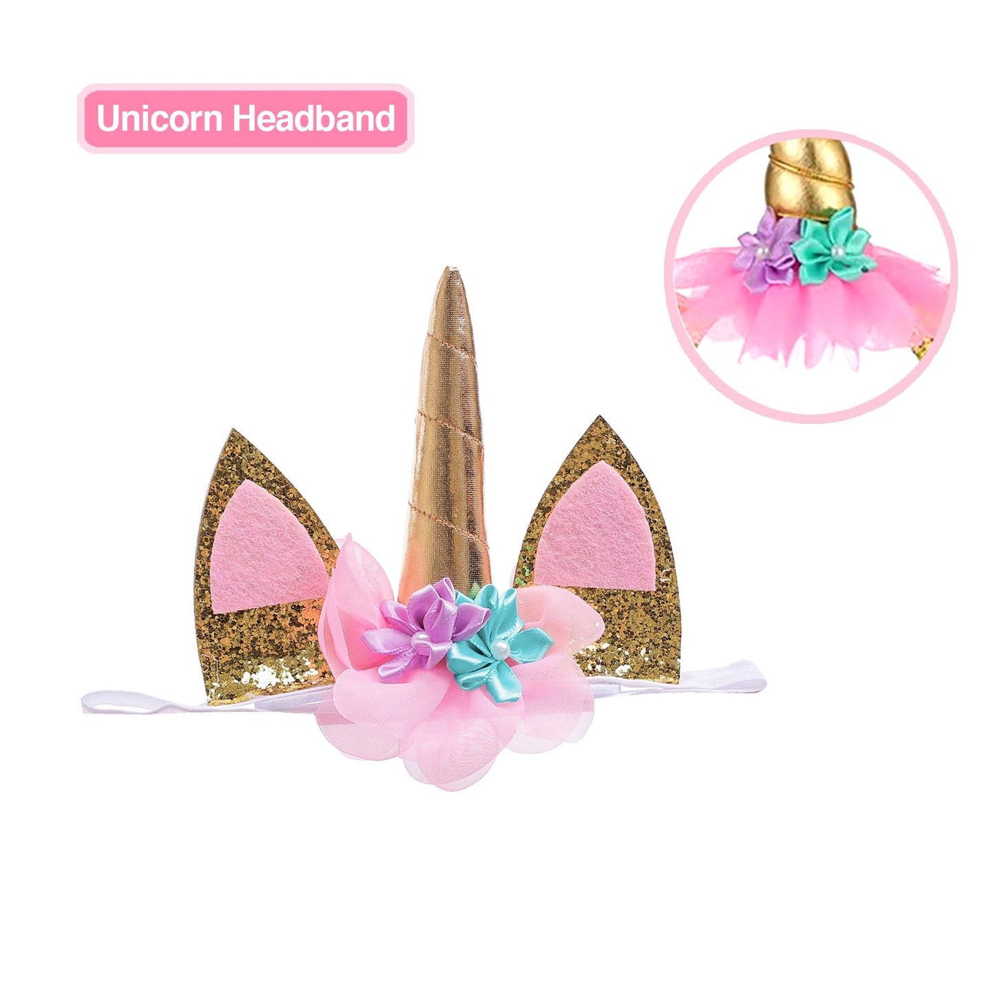 Tutu And Sian Unicorn Birthday Outfit For Girls - Shirt, Tutu Skirt Dress, Birthday Girl Crown, Hair Bow & Satin Sash (Cute, 2 Y