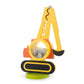 AORCMITN Wooden Excavator Piggy Bank for Kids Boys & Girls, Wood Interactive Coin Bank with Clear Belly, Saving Money Toy, Educa