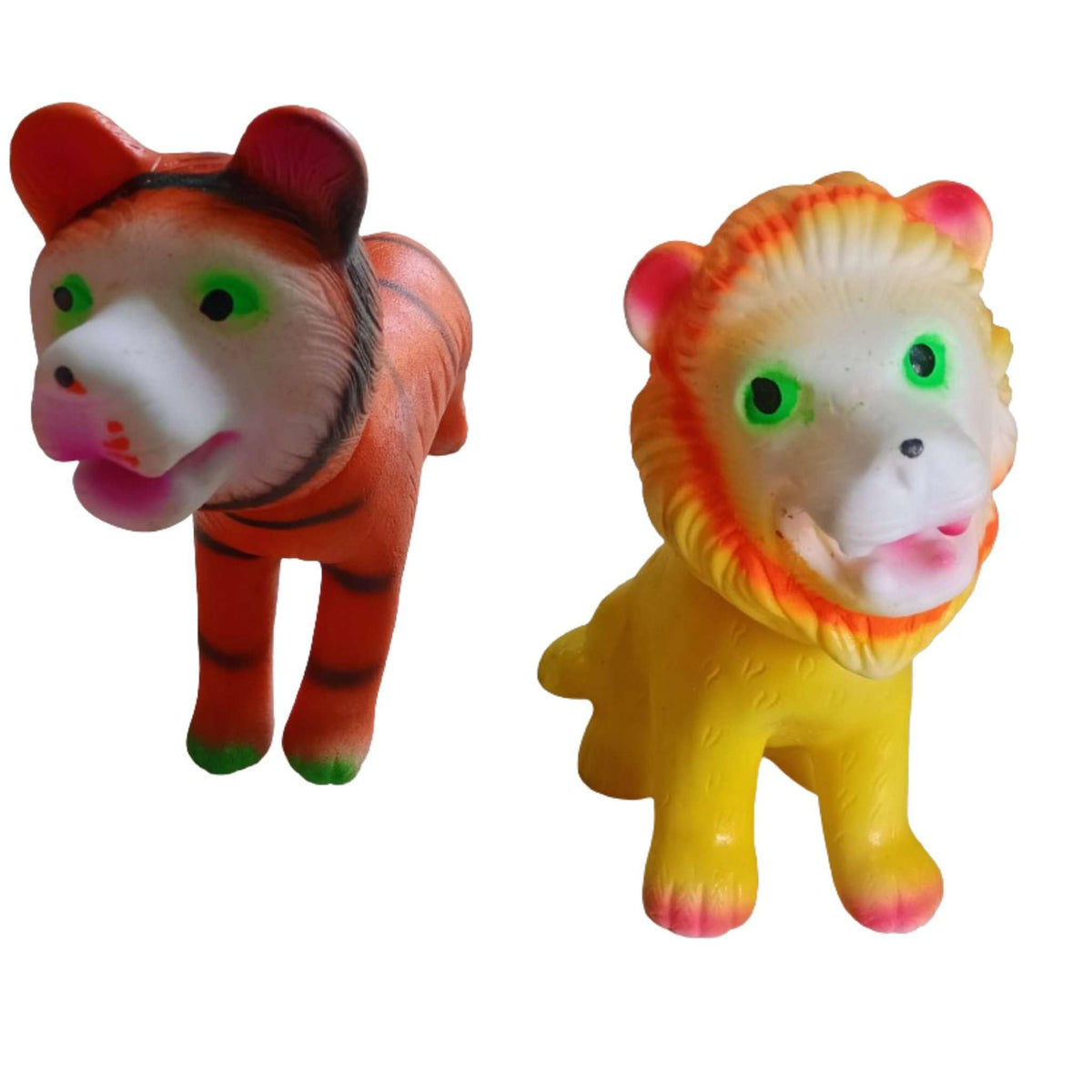 ZOKCY Combo (1 chu chu Tiger + 1 chu chu Lion) for New Born Baby Kids/Sound Toy for New Born Baby/Sound Toy for Kids/Squeeze Ani