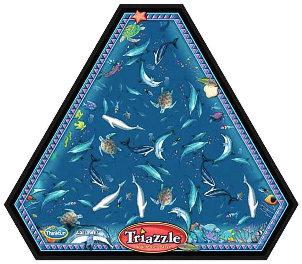 Think Fun Triazzle Picture-Matching Brainteaser (Dolphins) Puzzle for Ages 8 and Up (76491)