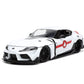 Robotech 1:24 2020 Toyota Supra Die-cast car & 2.75 Rick Hunter Figure Toys for Kids and Adults