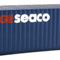 Walthers Scenemaster Ho Scale Model Of Ge Seaco (Blue, White, Red) 20' Corrugated Container,949-8064