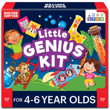 Doctor Jupiter Little Genius Kit - Educational STEM Toys for Boys & Girls Ages 4-6, Learning Activities & Science Experiments