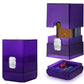 Sooez Heavy Duty Mtg Deck Card Box With Dice Storage, 100+ Deck Case Boulder, Perfect Deck Holder For Mtg Commander/Yugioh/Tcg And Sports Cards (Purple)