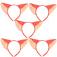 Christmas 5pcs Foxes Ears Headband Cute Fashion Plush Animal Ear Hair Hoop Cosplay Costume Headdress for Festival Birthday Hallo