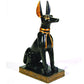 Pacific Giftware Ptc Gold And Black Color Egyptian Anubis Dog Sitting Figurine Statue
