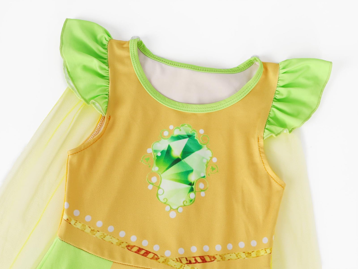 Wonderbabe Frog Princess Costume For Girls Princess Dress Halloween Fancy Party Dress Princess Dress Up Clothes For Kids Size 2-