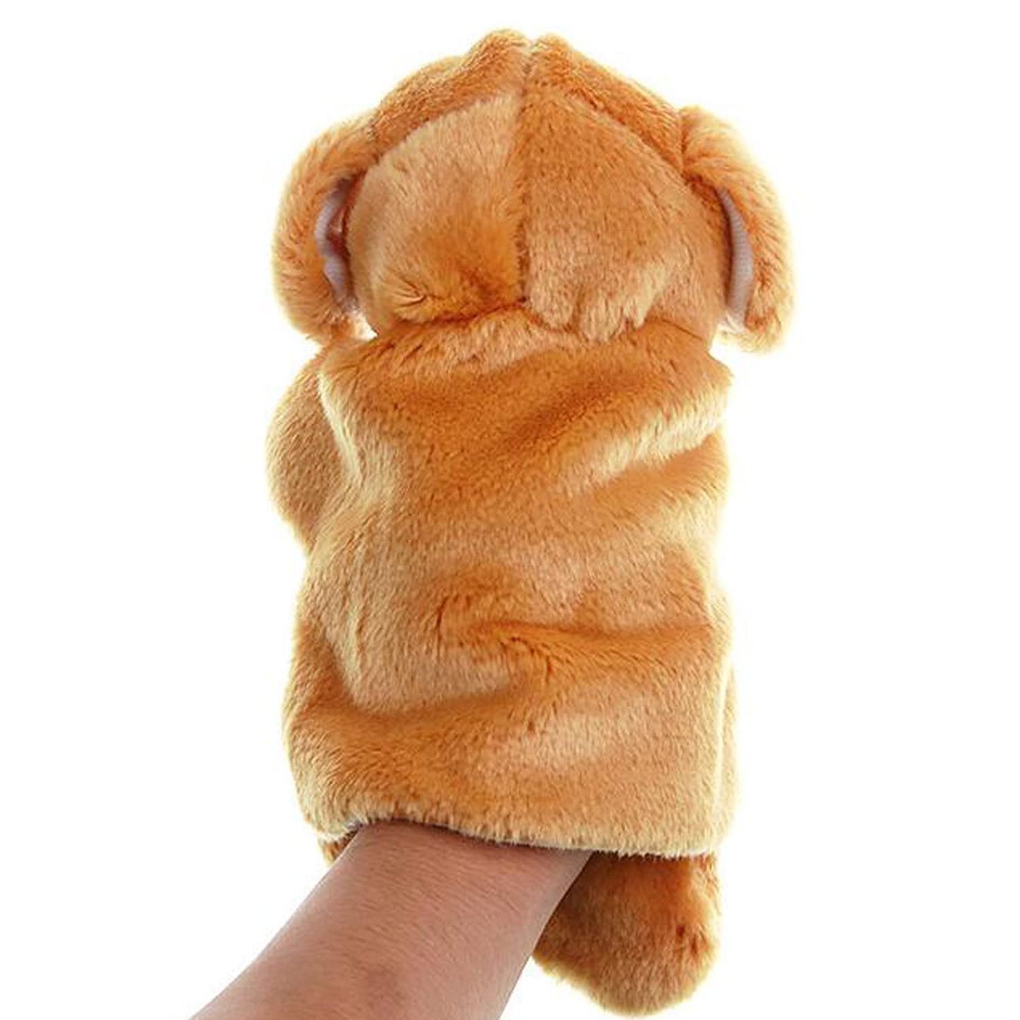 Plush Puppets Dog Puppy Stuffed Animal Toys For Imaginative Pretend Play Storytelling (Brown)