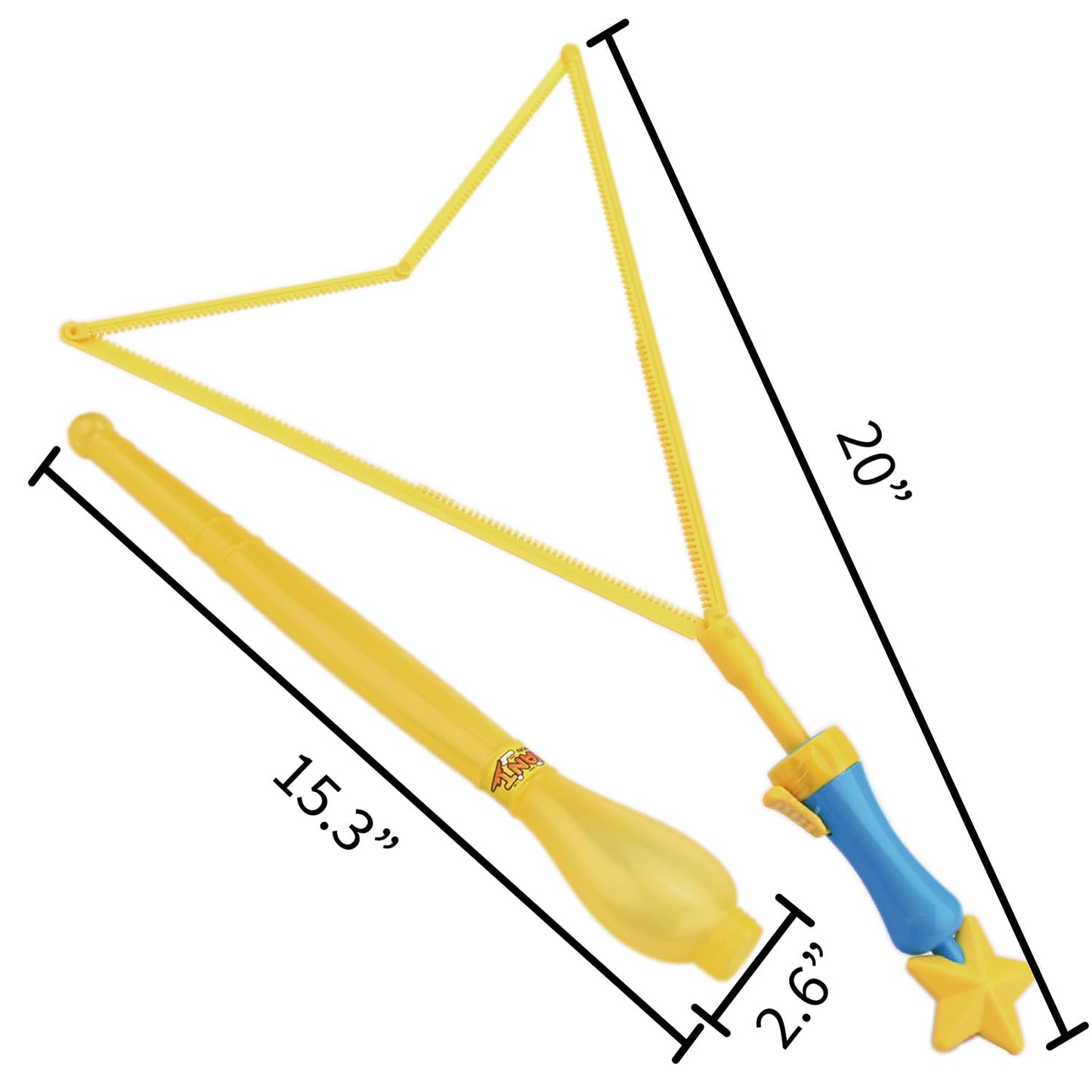 Uncle Bubble Small Bubble Wand decorative replica blade | 3-Piece Set Includes Wand  Bubble Liquid and Plastic Sheath | Outdoor Toy for Kids  Boys  and Girls
