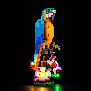 Hilighting Upgraded Led Light Kit For Lego Creator 3 In 1 Exotic Parrot Building Set, Compatible With Lego 31136 (Model Not Incl