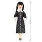 Dbywiub 11.5'' Girls Black Dolls, Toys Long Sleeve Dots Black Hair & Black Shoe, Birthday For Girls Fans Kids