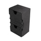 Gamegenic Stronghold 200+ Xl Convertible Deck Box | Double-Sleeved Card Storage | Card Game Protector With Accessories Drawer | Nexofyber Surface | Holds Up To 200 Cards | Black Color | Made