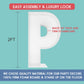2Ft Letter P Mosaic Balloon Frame Letter Diy Fillable Letters Kit For Birthday Party Wedding Backdrop Decor