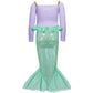 Daxiang Little Mermaid Costume For Girls Dress Up Purple 7-8 Years
