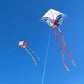 Simxkai Colorful Butterfly Kite Set, 2-Pack 85Cm Wide X 60Cm High, 200Cm Tail With 100M String Reel