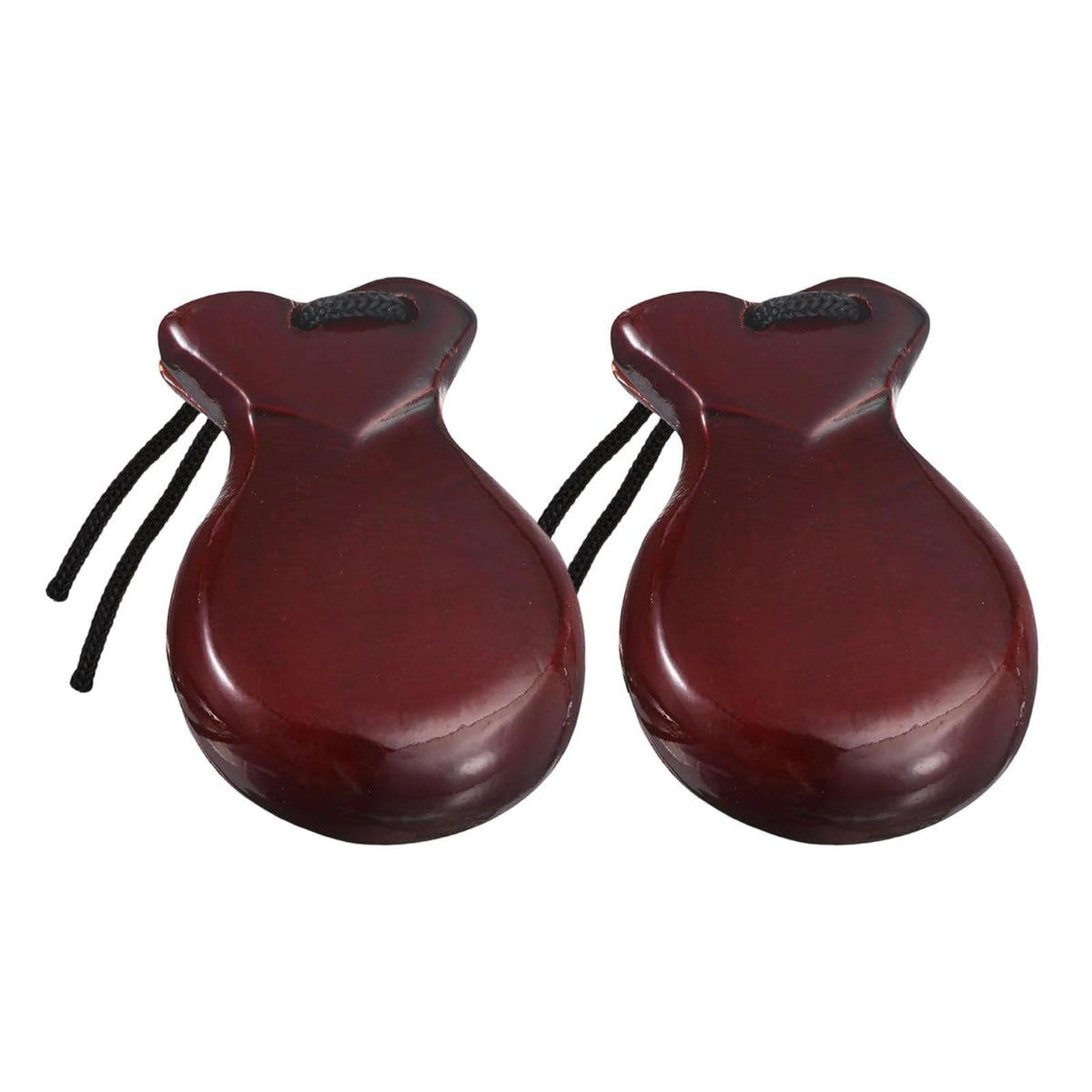 Calandis 2Pcs Spanish Castanets Music Instrument For Classical Music Stage Folk Tunes Brown | Sets & Kits | Drums | Percussion |