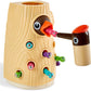 TOP BRIGHT Montessori Woodpecker Worm Toy - Magnetic Bird Feeding Game for Kids Age 2-4, Multicolor, Fine Motor Skills Development
