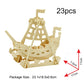 Georgie Porgy 3D Wooden Puzzles For Kids Toys Construction Woodcraft Kits Diy Model Puzzle Kits Birthday Gifts Pack Of 3 (Pirate