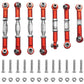 ShareGoo Adjustable Aluminum Pull Rod Steering Servo Link Linkages Arm Tie Rod Ends Compatible with WLtoys 144001 1/14 RC Car Bu