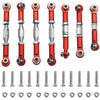 ShareGoo Adjustable Aluminum Pull Rod Steering Servo Link Linkages Arm Tie Rod Ends Compatible with WLtoys 144001 1/14 RC Car Bu