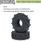 RCHUBAM 4PCS 1.0'' Micro Crawler Tires Rubber Mud Tires for 1/18 TRX4M 1/24 Axial SCX24 90081 AXI00001 AXI00002 AXI00005 AXI0000