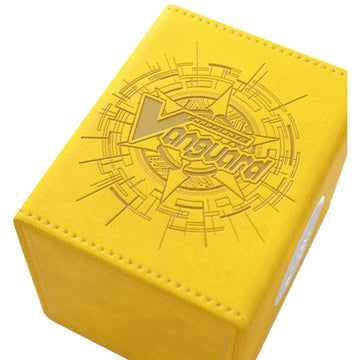 Gamegenic Cardfight!! Vanguard Nation'S Vault | Premium Deck Box | Holds Up To 50 Double-Sleeved Cards | Extra Drawer For Power Counters And Accessories | Keter Sanctuary - Yellow Color | Made