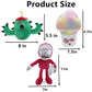 JHESAO 6 PCS PVZ Plushies - Soft 12 Multicolor Zombies Dolls from Plants vs Zombies - Random Types for Kids and Collectors