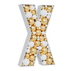 3Ft Large Marquee Letters Mosaic Balloon Frame Pre-Cut Foam Board Marquee Light Up Letters X For Birthday Party Decorations,Wedd